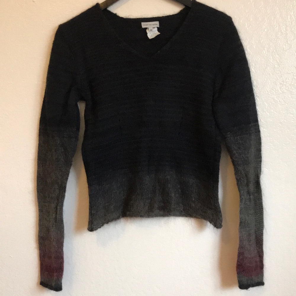 Dries van Noten Cropped Mohair/Wool Sweater Sz M